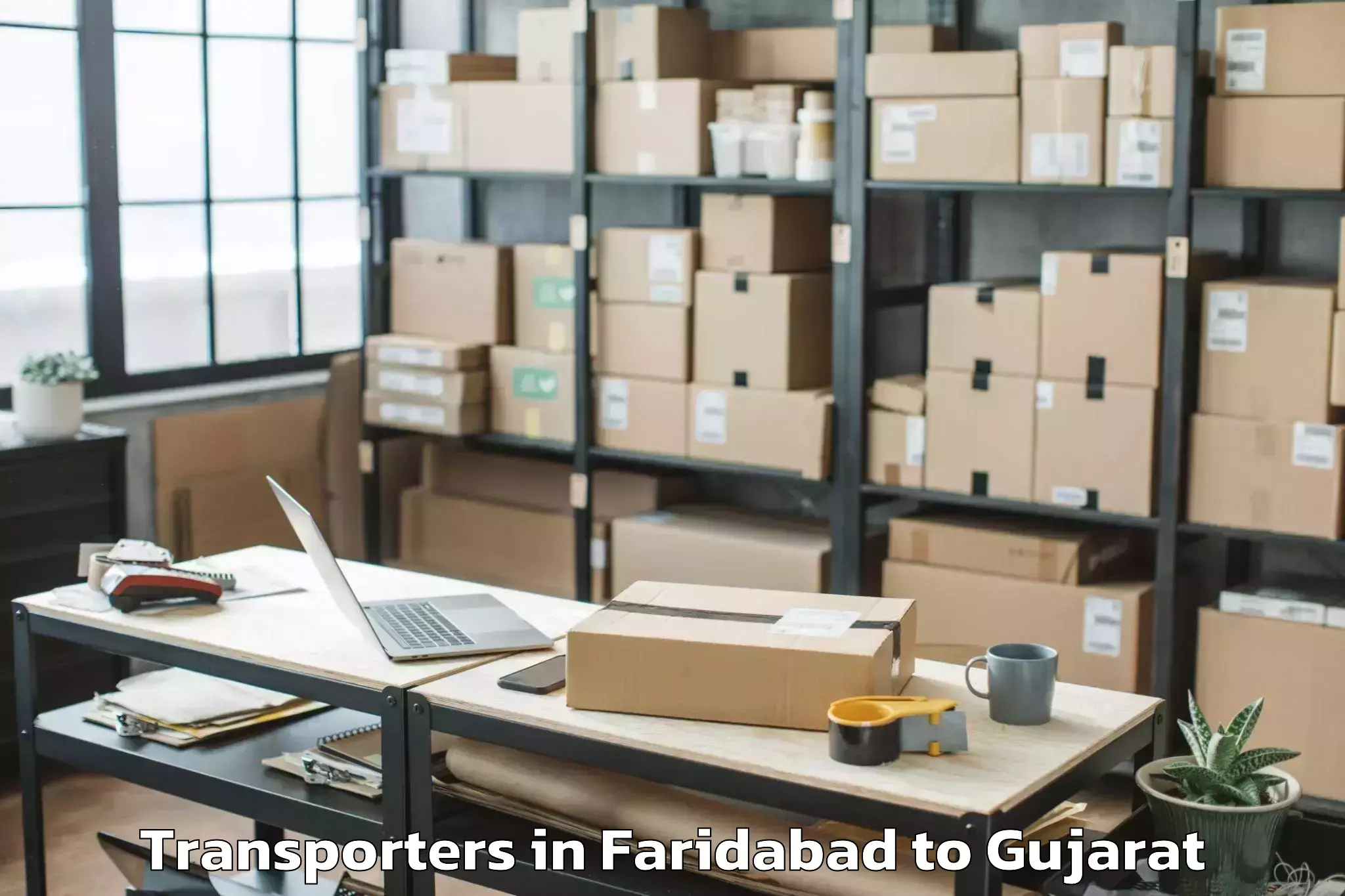 Book Faridabad to Waghai Transporters Online